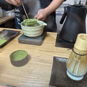 Malaya - Making the matcha - Coffee & Tea Near Me - Los Angeles, California Malaya - Making the matcha - Coffee & Tea Near Me - Los Angeles, California