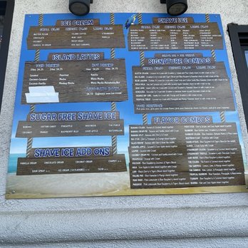 Tiki Snow - Menu - Ice Cream & Frozen Yogurt Near Me - Visalia, California Tiki Snow - Menu - Ice Cream & Frozen Yogurt Near Me - Visalia, California