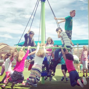 A Park Above - The most popular ride. Kids ride while other kids push. Super smart. - Parks Near Me - Rio Rancho, New Mexico