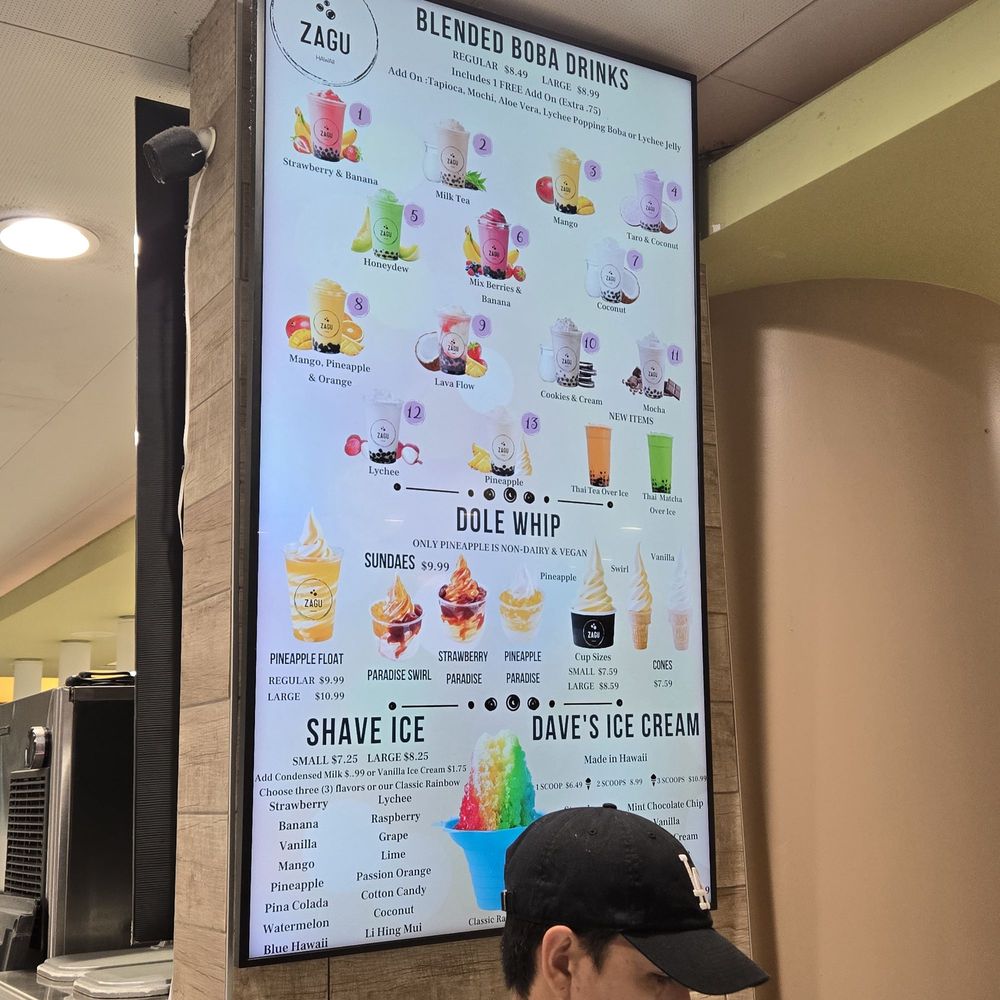 Zagu - Menu - Desserts Near Me - Honolulu, Hawaii Zagu - Menu - Desserts Near Me - Honolulu, Hawaii