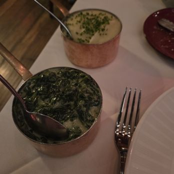 Strip House Steakhouse - black truffle creamed spinach and mashed potatoes - Steakhouses Near Me - New York, New York