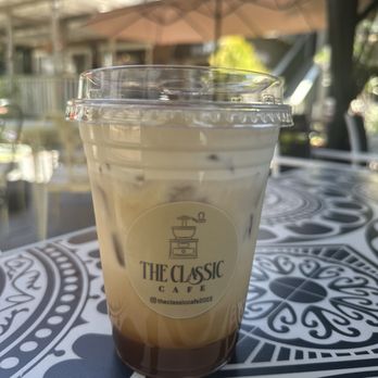 The Classic Cafe - salty toffee iced latte - Coffee & Tea Near Me - Fullerton, California