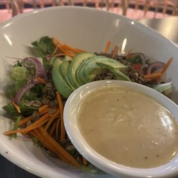 Lentil avocado salad