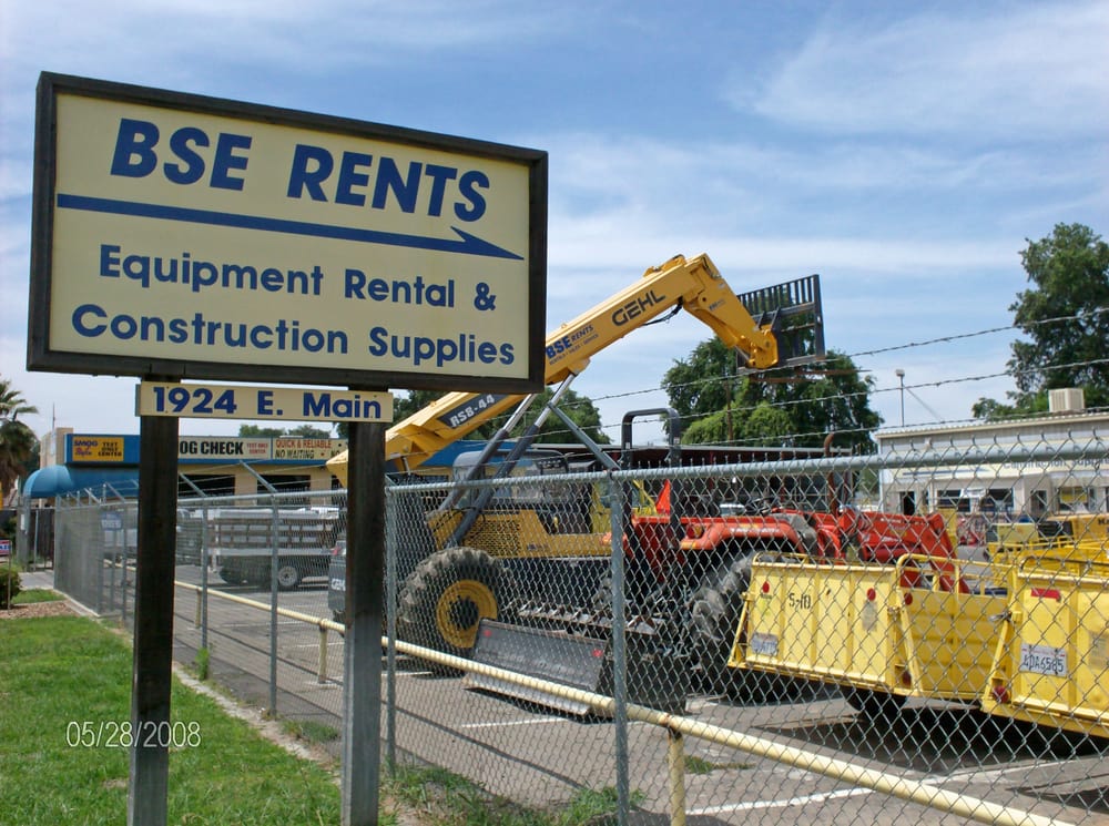 BSE RENTS Updated August 2024 1924 E Main St, Visalia, California Machine & Tool Rental