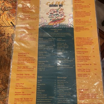 Caphe Banh Mi - Menu - Vietnamese Near Me - Alexandria, Virginia Caphe Banh Mi - Menu - Vietnamese Near Me - Alexandria, Virginia