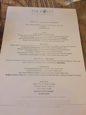 Menu photo 4 The Folly City Centre, OXF Menu photo 4 The Folly City Centre, OXF
