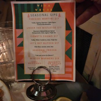Vida Verde - Drink menu - Cocktail Bars Near Me - New York, New York Vida Verde - Drink menu - Cocktail Bars Near Me - New York, New York
