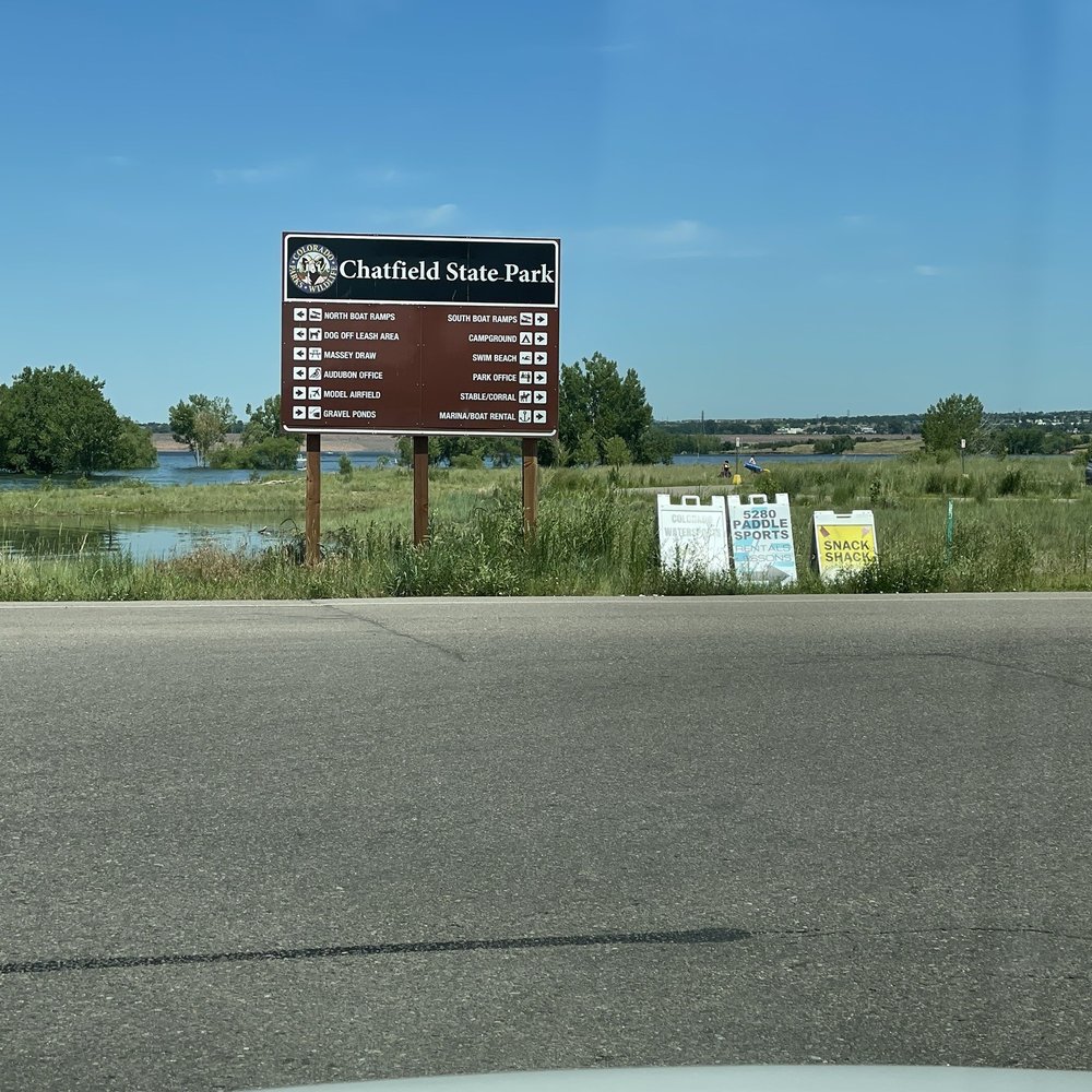 Chatfield State Park - Sign with directions... after paying to come in - Parks Near Me - Littleton, Colorado
