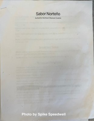 Menu photo 4 Sabor Norteño Tulsa, OK