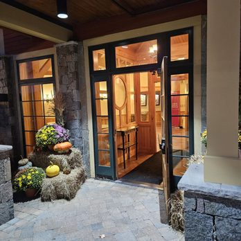 The Red Barn at Outlook Farm - Entryway - tastefully decorated for Fall - Venues & Event Spaces Near Me - Berwick, Maine