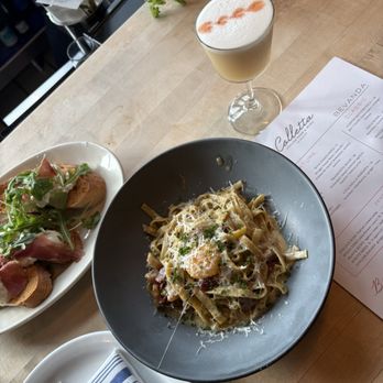 Colletta - Tagliatelle and burrata bruschetta - Italian Near Me - Alpharetta, Georgia