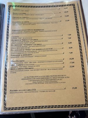 Menu photo 4 Trattoria La Palomba Orvieto, TR