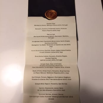 Alo Restaurant - The tasting menu not including the dessert. - Bars Near Me - Toronto, Ontario