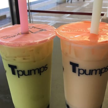 Tpumps - Honeydew and Peach+Passion+Honey. "Very" sweet. - Bubble Tea Near Me - Foster City, California