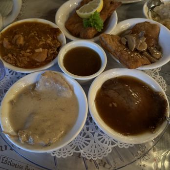Edelweiss Restaurant - German Sampler ($26.95) - German Near Me - Staunton, Virginia