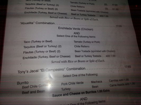 Menu photo 5 Tony's Jacal Solana Beach, CA Menu photo 5 Tony's Jacal Solana Beach, CA