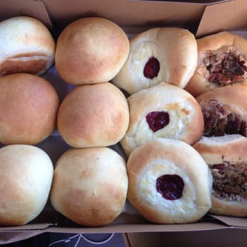The Kolache Place - Bacon/egg/cheese $2.50, maple pecan $1.75, cream cheese fruit $1.50 - Bakeries Near Me - Provo, Utah The Kolache Place - Bacon/egg/cheese $2.50, maple pecan $1.75, cream cheese fruit $1.50 - Bakeries Near Me - Provo, Utah