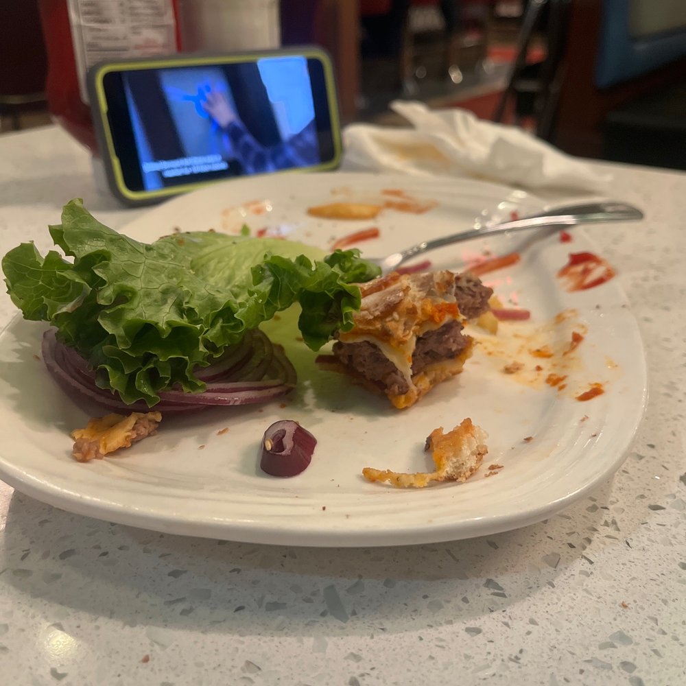 Route 130 Diner - His burger was gone just know that - Diners Near Me - Delran, New Jersey