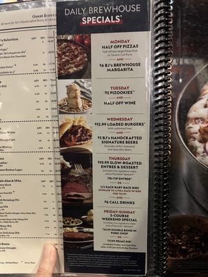 Menu photo 1 BJ's Restaurant & Brewhouse Cupertino, CA Menu photo 1 BJ's Restaurant & Brewhouse Cupertino, CA