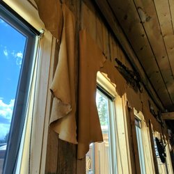Claim Jumpers PubnGrub - Don't see leather curtains every day