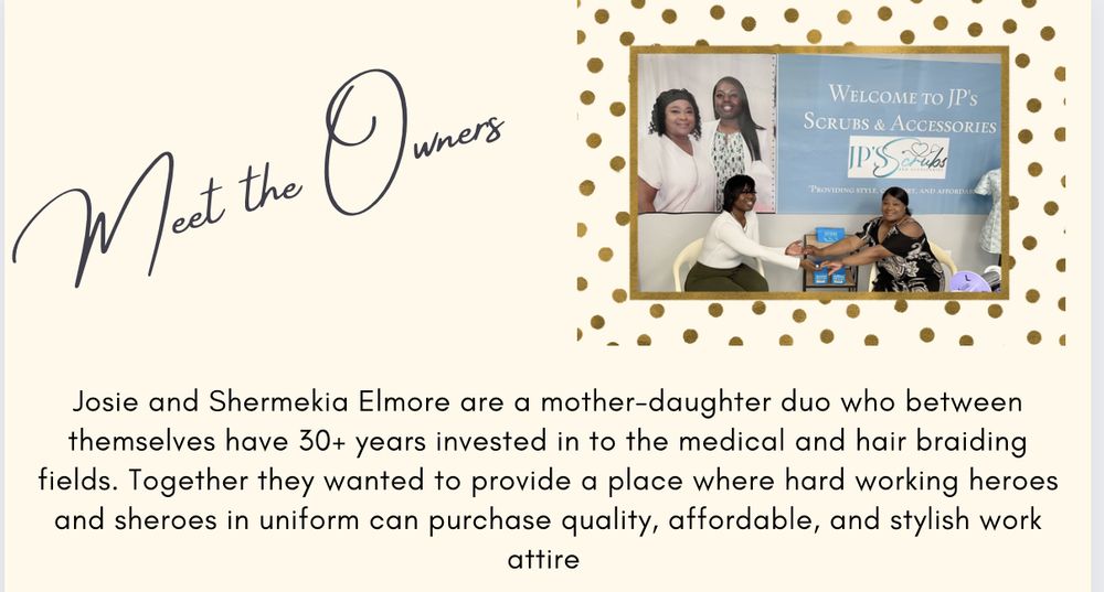 JP’S SCRUBS AND ACCESSORIES 704 E Cambridge Ave, Greenwood, South