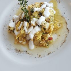 Cafe Manitou - Lobster scramble