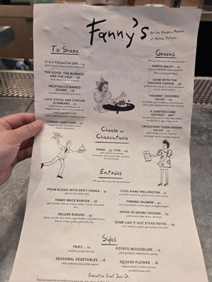 Menu photo 1 Fanny's Los Angeles, CA