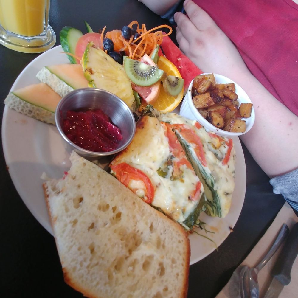 Cafe Frejus - My friend's Frittata special, she liked it - Cafes Near Me - Verdun, Quebec