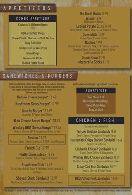 Menu photo 2 Billygan's Roadhouse Vancouver, WA Menu photo 2 Billygan's Roadhouse Vancouver, WA