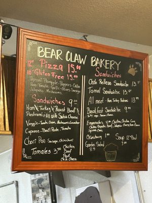 Menu photo 6 Bear Claw Bakery Pine Mountain Club, CA