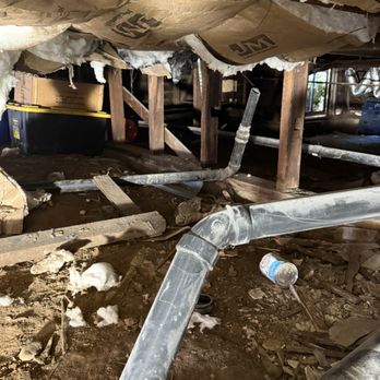 Better Together Builders - Unfinished and unsecured plumbing pipes in crawl space. - General Contractors Near Me - Los Angeles, California