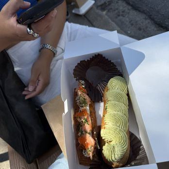 Kasama - Salmon danish, matcha pandan eclair - Filipino Near Me - Chicago, Illinois Kasama - Salmon danish, matcha pandan eclair - Filipino Near Me - Chicago, Illinois