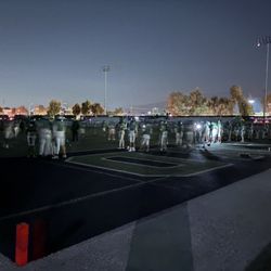 Upland High School - POWER OUTAGE AT THE FOOTBALL GAME!