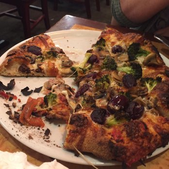 Hillbottom Pie - They told us they burn the edges to crisp the bottom. - Pizza Near Me - Port Townsend, Washington Hillbottom Pie - They told us they burn the edges to crisp the bottom. - Pizza Near Me - Port Townsend, Washington