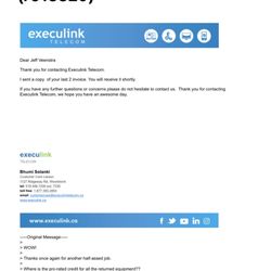 Execulink Telecom - More BS.