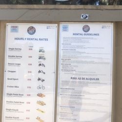 Wheel Fun Rentals - Whittier Narrows Recreation Area - July 2024. Front of rental booth.