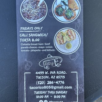Taco Rico - specials/schedule - you want the Birria!! - Mexican Near Me - Tucson, Arizona Taco Rico - specials/schedule - you want the Birria!! - Mexican Near Me - Tucson, Arizona