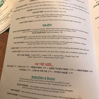 Town Docks - Menu 2 - American Near Me - Meredith, New Hampshire