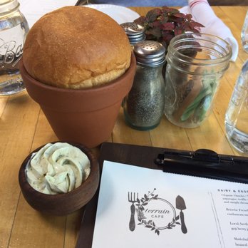 Terrain Cafe - Bread in a pot - New American Near Me - Westport, Connecticut Terrain Cafe - Bread in a pot - New American Near Me - Westport, Connecticut