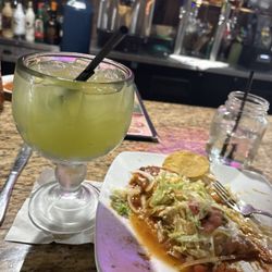 Echalee Mexican Grill - Top Shelf Marg, beef burrito