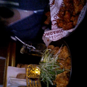 Pelicana Chicken - Flushing - Scallion chicken and spicy marinated chicken - Korean Near Me - Flushing, New York