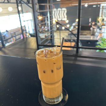 Doxa Coffee - iced latte with oatmilk and coconut syrup - Coffee & Tea Near Me - Alachua, Florida Doxa Coffee - iced latte with oatmilk and coconut syrup - Coffee & Tea Near Me - Alachua, Florida
