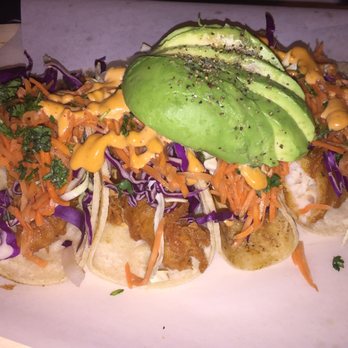 Basico Bistro Cafe - BAJA FISH TACOS - Four beer battered swai fish tacos, served with chipotle aioli, cilantro, red cabbage, radish and pickled veggies. - American Near Me - El Paso, Texas