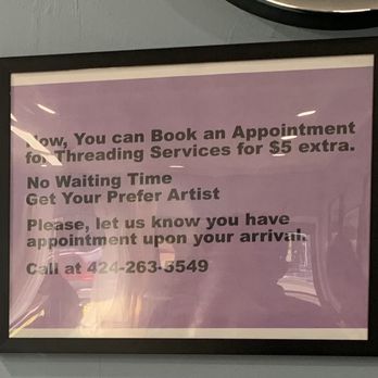 Om Eyebrow Threading - Extra $5 for appointment (Dec 2023) - Threading Services Near Me - Lomita, California