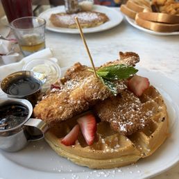 Chicken and waffles