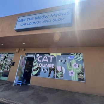 Save the Meow Meows Cat Lounge - business front - Pet Adoption Near Me - Yucca Valley, California