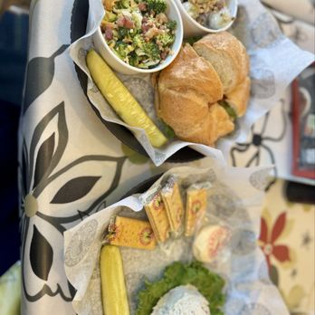Chicken Salad Chick - Kickin Kai Lynne salad on croissant  and fancy Nancy - Southern Near Me - Arlington, Texas