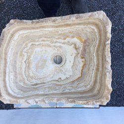 Counter Cultures - Travertine sink