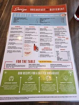 Menu photo 7 Snooze, an A.M. Eatery Denver, CO Menu photo 7 Snooze, an A.M. Eatery Denver, CO