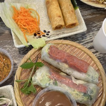 Bep Nha - Viet Kitchen - Eggrolls (top), spring rolls (nem nuong) - Vietnamese Near Me - Dallas, Texas